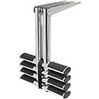 Трап телескопічний DIVER 4 ступені Osculati з нержавіючої сталі для човна і катера чорні антиковзні ступені 1150 мм в, фото 2