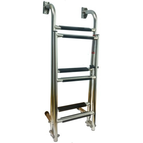 Сходи розкладні 6 ступенів нержавіюча сталь Sunfine для човна катера яхти з антиковзними ступенями 1315 мм