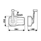 Контролер дистанційного човнового управління газ/реверс B-89 білий Ultraflex одноричажний для правого/лівого борту алюміній, фото 2