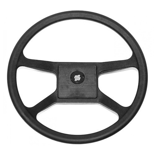 Руль судновий для човна і катера V33 342 мм термопластик чорний Ultraflex з кришкою ступиці стандартний конус 3/4"