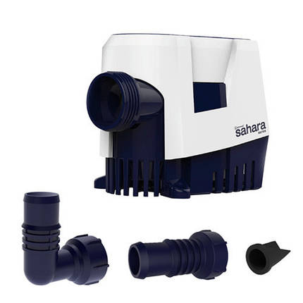 Помпа трюмна занурювальна автоматична Sahara Mk2 S800 12 В 800 гал/год з патрубками 19 мм для прісної та морської води, фото 1