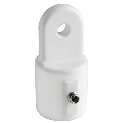 Заглушка кінцева 22 мм поліамід біла Osculati для тентової труби човна і катера діаметр пальця 6 мм Італія