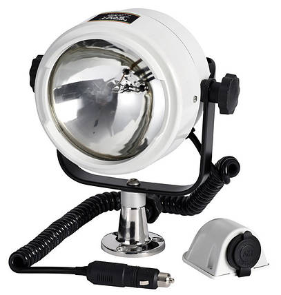Прожектор Night Eye LED 24 Вт палубне кріплення ручне управління 12/24 В Osculati для судна човни катери і яхти, фото 1