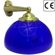 Бра Porto Santo латунь синє скло E27 220 В 105 Вт для інтер'єру квартири та офісу IP20 Foresti & Suardi