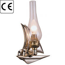 Бра парусник латунь прозоре скло Е14 220 В 46 Вт Foresti & Suardi для інтер'єру IP20 Італія