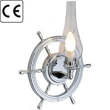 Бра штурвал 400 мм Foresti & Suardi хромована латунь прозоре скло Е14 220 В 46 Вт IP20 для інтер'єру