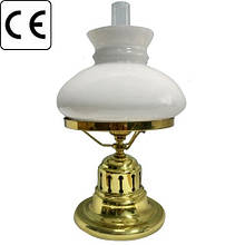 Настільна лампа Porto S. Elpidio латунь біле скло Е14 220 В 75 Вт для дому та офісу IP20 CЄ