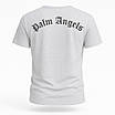 Футболка чоловіча Palm Angels білий меланж, фото 2