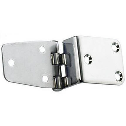 Петля вигнута 97.8×37 мм нержавіюча сталь Osculati для човна і катера товщина 2 мм Італія, фото 1