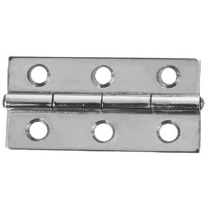 Петля 60×30 мм товщина 1.3 мм нержавіюча сталь Osculati для човна і катера шарнірна Італія, фото 1