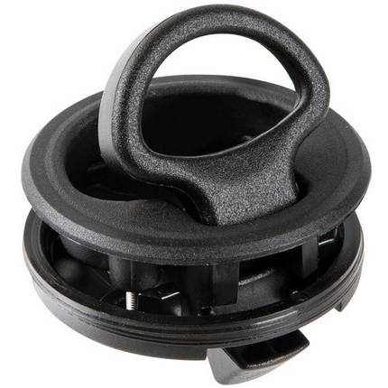 Ручка люка потайна з зашпинькою без замка 60 мм Osculati поліамід чорний для човна і катера з повертаючим механізмом, фото 1