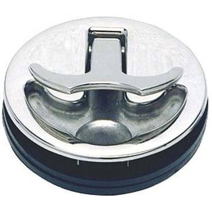 Ручка люка потайна з защіпкою Osculati без замка 62 мм з нержавіючої сталі AISI 316 для панелі 3-19 мм, фото 1