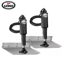 Транцеві плити Lenco 229×457 мм комплект для човна і катера Osculati з нержавіючої сталі AISI 316 12 В 6.6-9 м