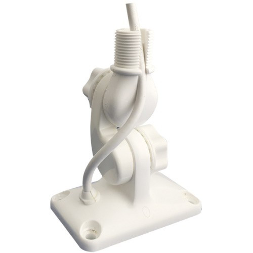 Тримач антени судновий для човна і катера RA135 кріплення на площині нейлон білий Glomex VHF/GPS до 2.7 м водонепроникла, фото 1