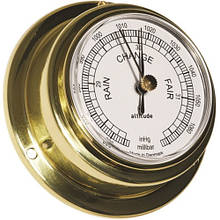 Барометр Altitude 64 мм латунь Delite високочутливий прилад з акриловим склом ідеальний для інтер'єру та подарунка