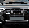 Емблема для решітки радіатора S-line AUDI (Ауді) - Чорний Хром 72 х 16 мм, фото 8