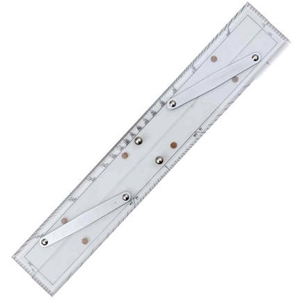 Лінійка паралельна Micron 50 см Osculati для штурманських інструментів прозорий плексиглас Італія, фото 1