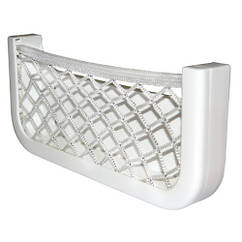 Кишенькова сітка для зберігання предметів для судна Herbert Richter 360x160x30 мм з АБС пластику еластична сітка білий колір