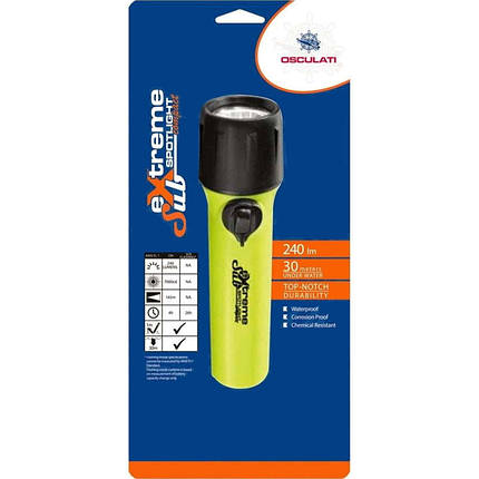 Підводний ліхтар Sub-Extreme IPX8 LED 165 метрів для дайвінгу з режимами SOS та безперервного світла, фото 2