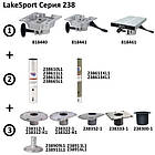 Стійка опори крісла човнова LakeSport 165 мм алюміній Attwood для встановлення на човни і катери стандарт ABYC, фото 3