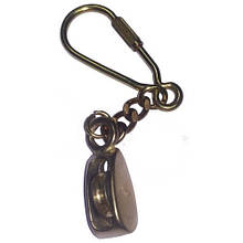 Брелок “Яхтовий блок” латунь Foresti & Suardi – сувенірний карабін подарунок розміри 35 х 13 мм Італія