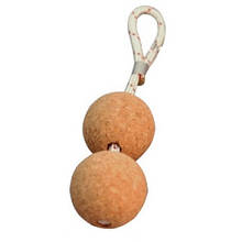 Брелок не тонущий подвійний кулька пробка Osculati плаваючий з коркового дерева з линем діаметр 50 мм Італія
