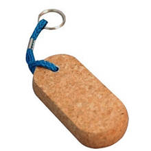 Брелок не тонущий пробка Osculati плаваючий поплавок з коркового дерева з кільцем і линем 105x50x25 мм Італія