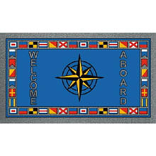 Килимок "Welcome Aboard" троянда вітрів 40х68 см Osculati