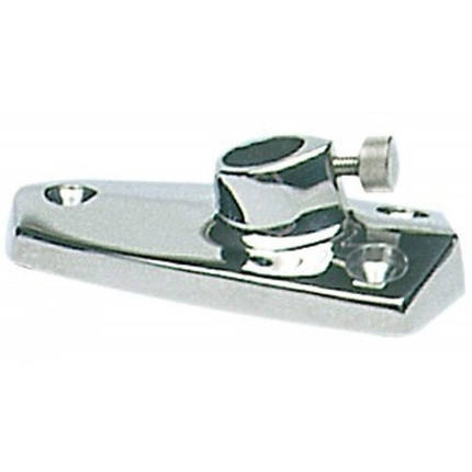 Оснування флагштока 14 мм хромований пластик Osculati для кріплення флагштоків з фіксуючим гвинтом Італія, фото 1