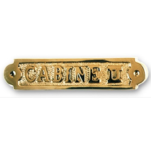 Табличка “Cabine II” латунь Azur Marine