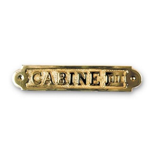 Табличка “Cabine III” латунь Azur Marine