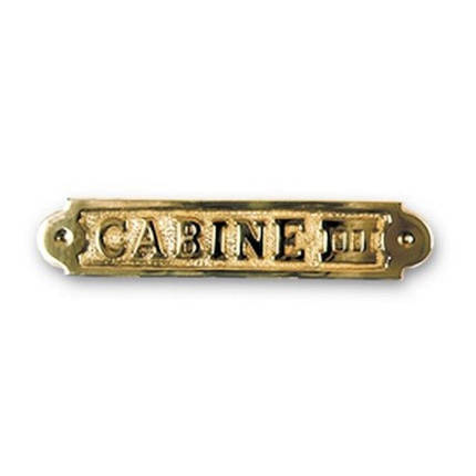 Табличка “Cabine III” латунь Azur Marine, фото 1
