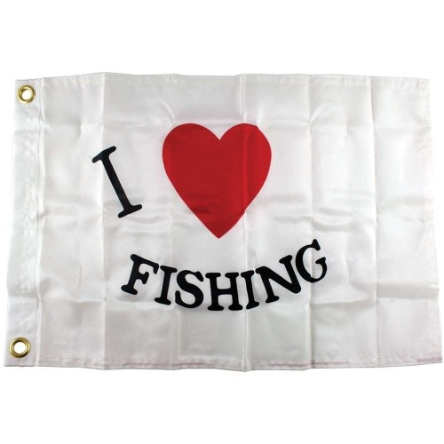 Прапор "I Love Fishing" 30х46 см нейлон Taylor