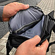 Сумка через плече чоловіча чорна барсетка месенджер багато відділень Commander city, фото 6