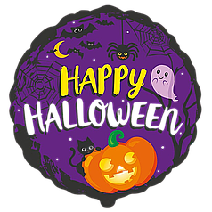 Коло 18" FLEXMETAL-ФМ Happy Halloween - фіолетовий