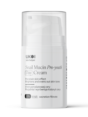Денний крем UKOI Snail Mucin Pro-youth з муцином равлика омолоджуючий 50 мл, фото 1