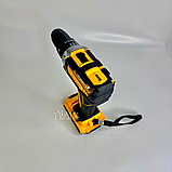 Шуруповерт з 2 акумуляторами 24V 5A/h Li-Ion, ударний шурупокрут з набором інструментів у кейсі JMX-6939-Yellow, фото 10