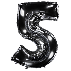 Цифра  FLEXMETAL-ФМ 40" Чорна 5 (УП) ДЕФЕКТ! МАЄ ПОТЕРТОСТІ!