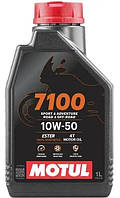 Масло моторне синтетичне для мотоцикла Motul 7100 4T 10W50, 1л