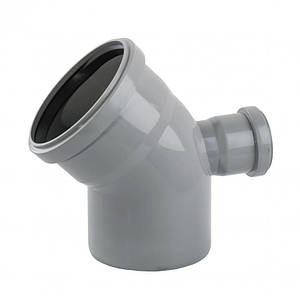 Коліно 110x45+ 50х90°х270 горизонтальне TA Sewage