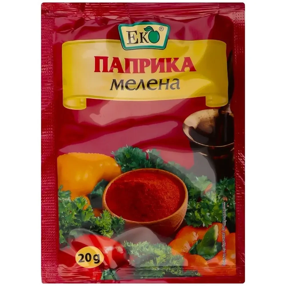 Спеції та прянощі ЕКО Паприка мелена 20г