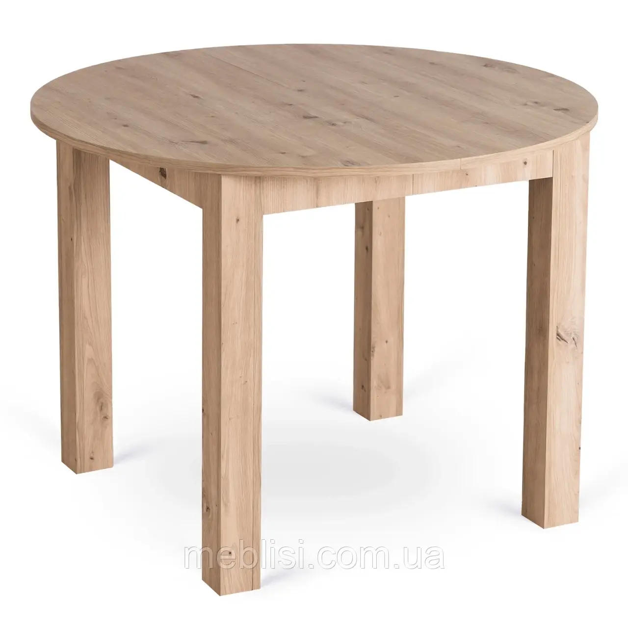 Стіл кухонний розкладний HARRY 102-142х102 см, дуб артисан (MEBEL ELITE)  W.HARRY/DA/S
