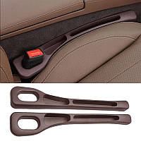 Заповнювачі зазорів автомобільних сидінь універсальні 2шт КОРИЧНЕВІ