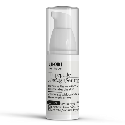 Сироватка для обличчя UKOI Tripeptide Anti-Age з трипептидами антивікова 30 мл