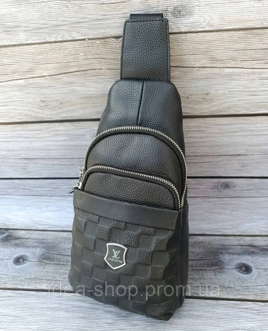 Шкіряна сумка слінг чоловіча Louis Vuitton, фото 1