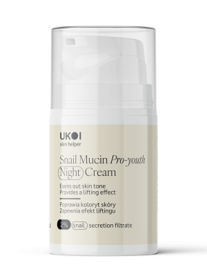 Нічний крем UKOI Snail Mucin Pro-youth з муцином равлика омолоджуючий 30 мл, фото 1
