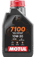 Масло моторне синтетичне для мотоцикла Motul 7100 4T 10W30, 1л