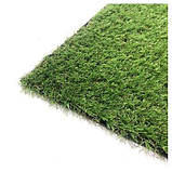 Штучний газон ecoGrass U-20 для ландшафтного дизайну яскраво-зеленого кольору, фото 6