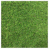 Штучний газон ecoGrass U-20 для ландшафтного дизайну яскраво-зеленого кольору, фото 10
