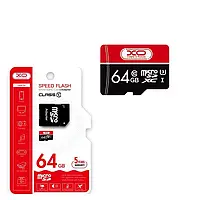 Картка пам'яті XO Micro SDHC 64 gb 10 Class + Adapter Speed Flash